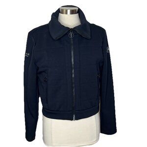Fusalp Jacket L Womens Black Softshell Full Zip Collar Pockets Aman Le Melezin